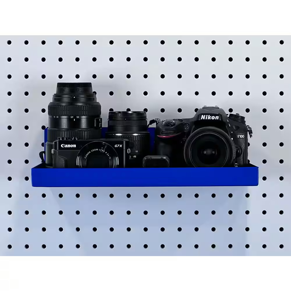 12 In. W X 6 In. D Blue Epoxy Coated Steel Shelf for Duraboard