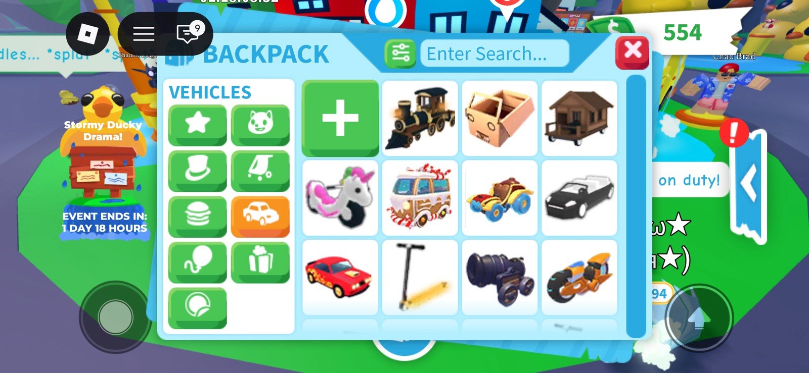 Adopt Me! Roblox Backpack Inventory (READ DESCRIPTION)