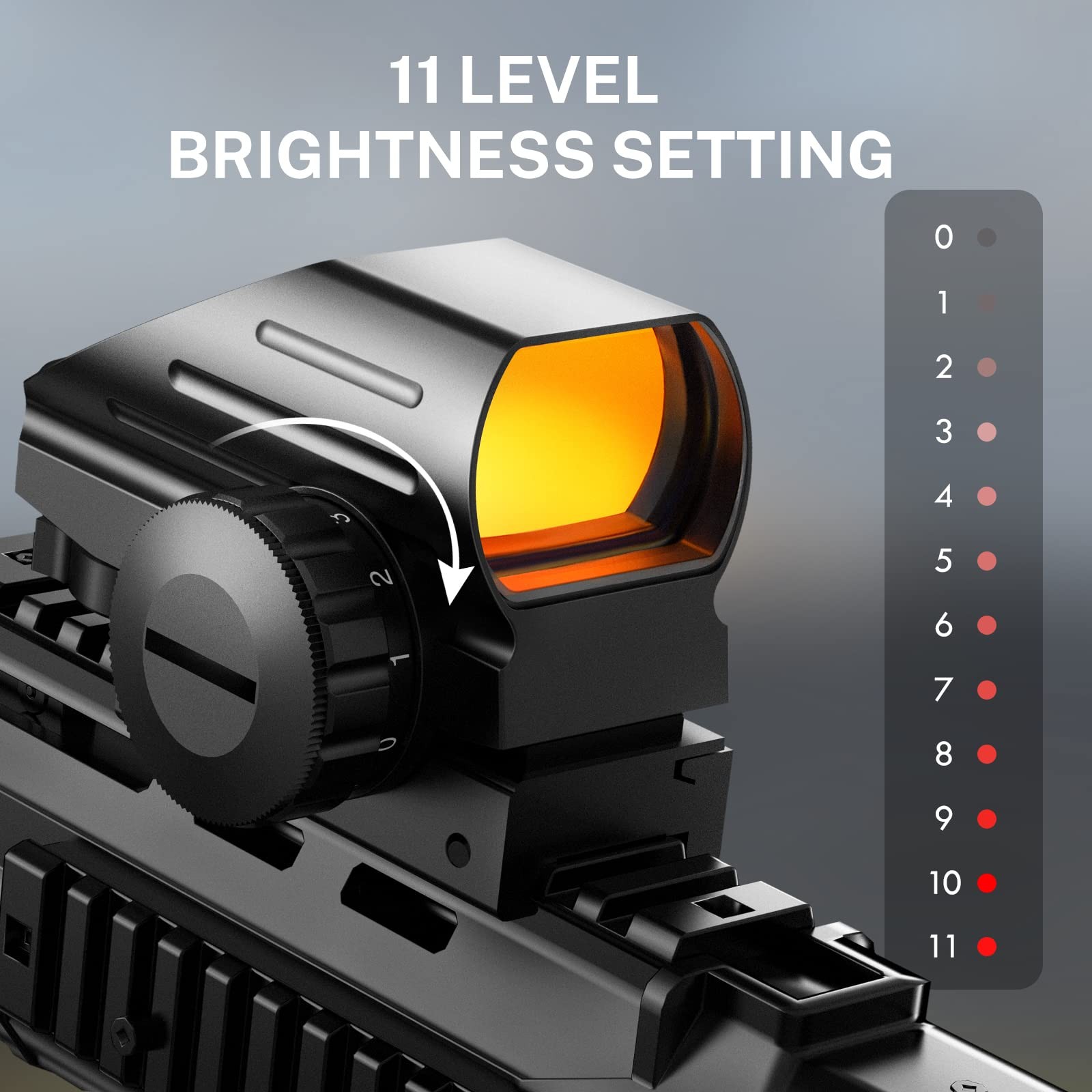 EZshoot Reflex Sight with 4 Reticles Red Dot Sight, Holographic