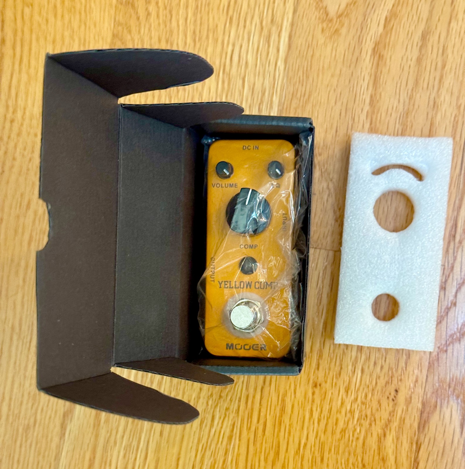 MOOER Yellow Comp Optical Compressor Pedal Micro Series Guitar Effects