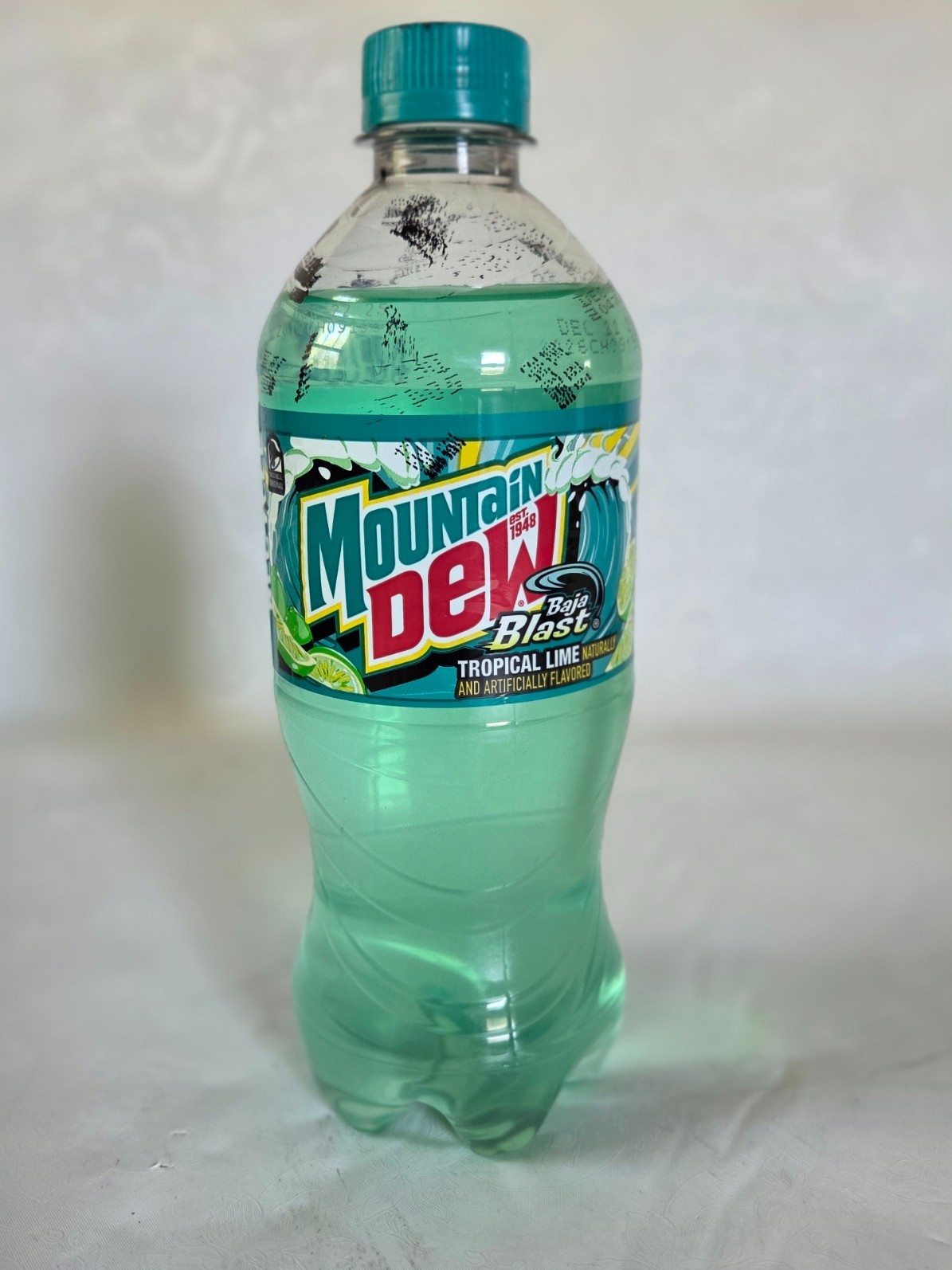 UNOPENED COLLECTABLE? BAJA BLAST MOUNTAIN DEW 20 oz BOTTLE