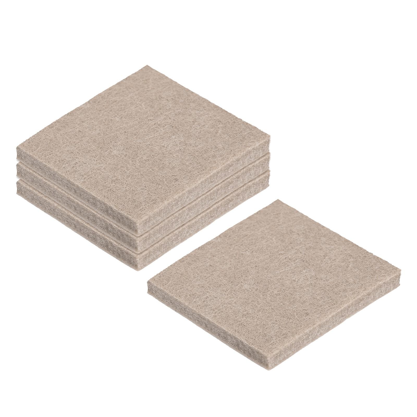 16pcs Self Adhesive Square Furniture Felt Pads 1.5 Inch x 1.5 Inch Beige