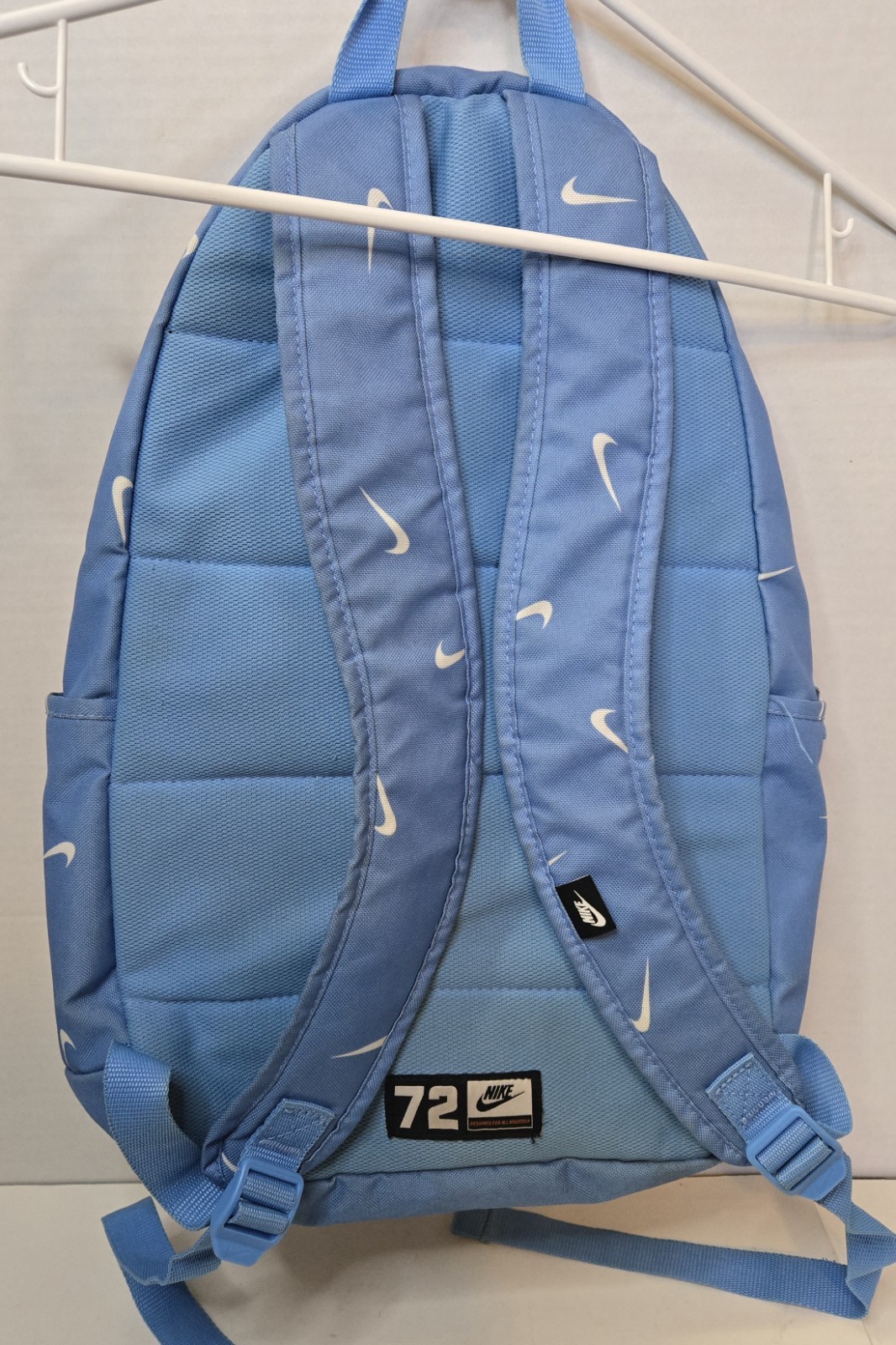 Nike Elemental Swoosh Logo Sky Blue Basic School Sports Backpack
