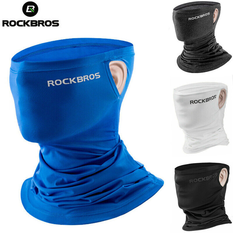 ROCKBROS Cycling Face Mask  Anti-UV Summer Neck Balaclava Scarf Headband