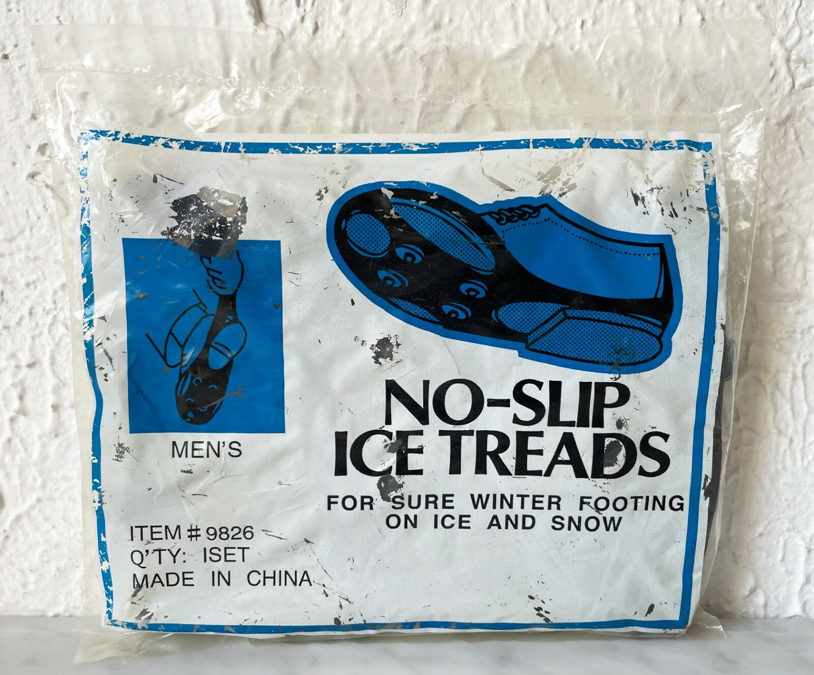 No-Slip Ice Treads Rubber for Safety on Winter Ice & Snow - Men's Black #9826