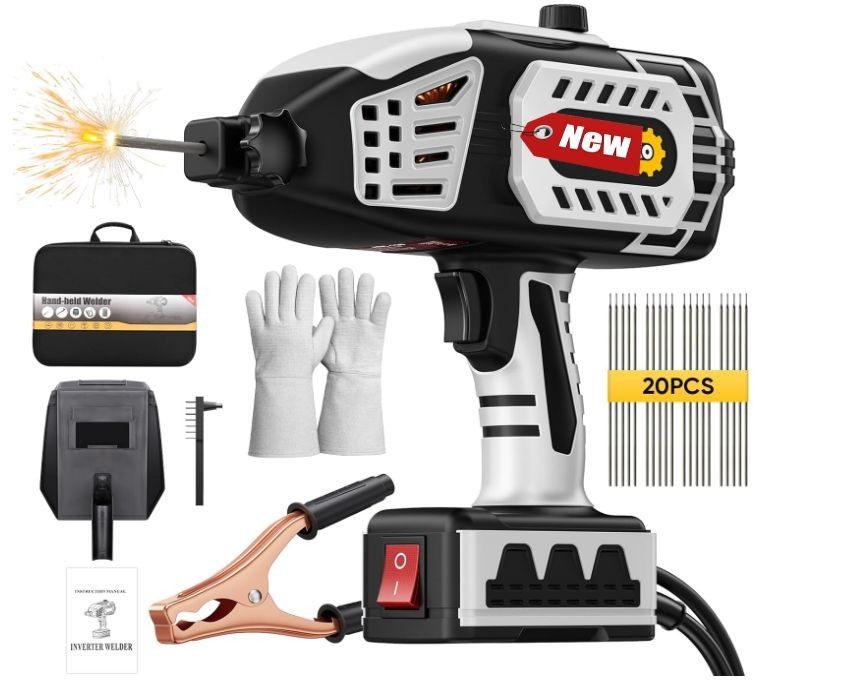 Soldadora portátil 110V con inversor IGBT, 5 niveles y 20 varillas incluidas. NU