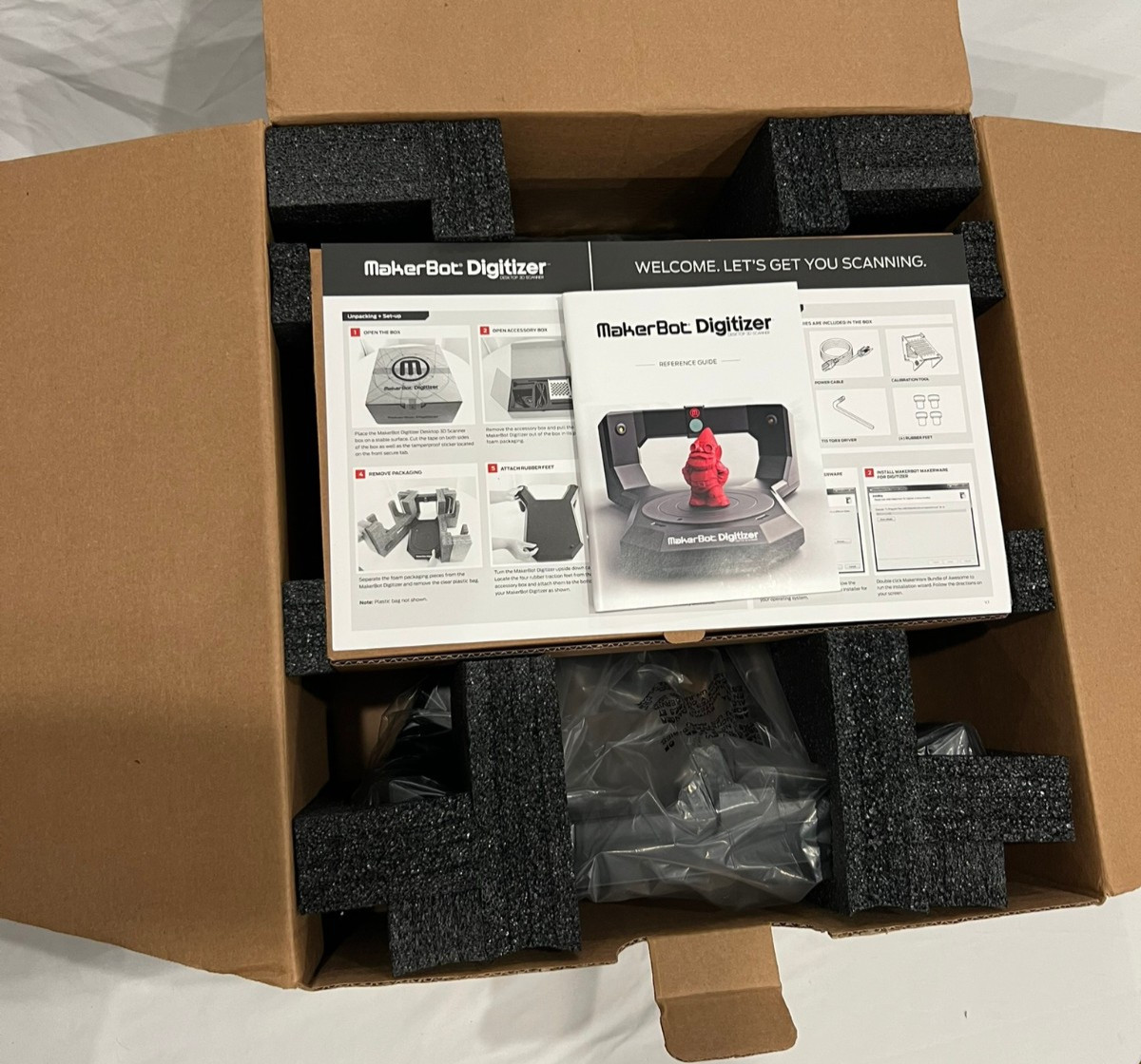 MakerBot Digitizer Desktop 3D Scanner New Open Box w Accessories