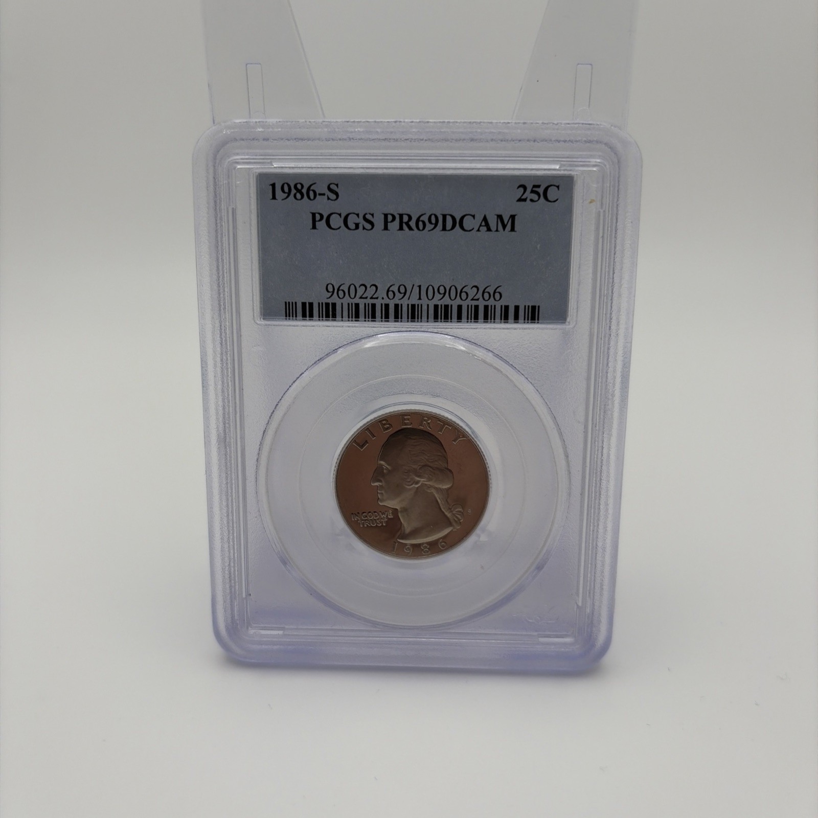 1986 S 25C Washington Quarter Proof PCGS PR69DCAM