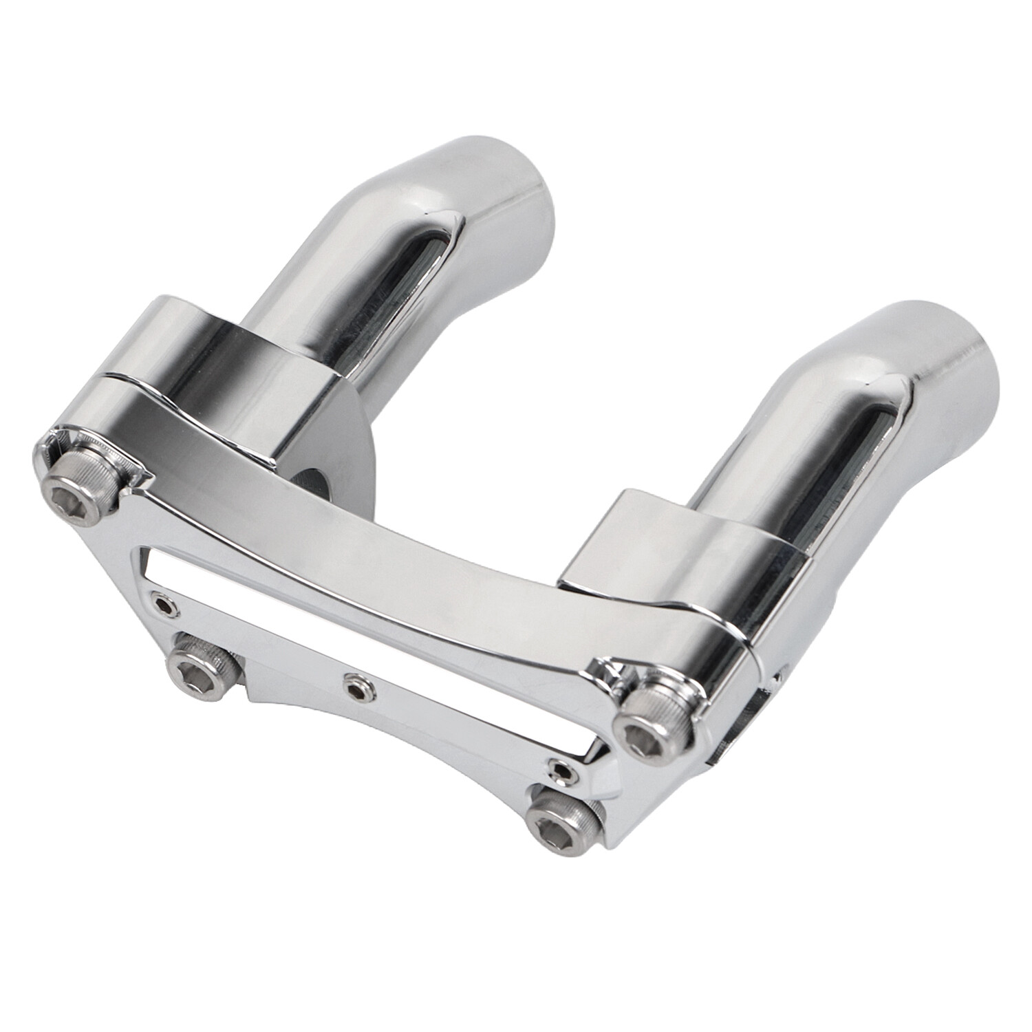 Chrome 3.5" Pullback Handlebar Riser Top Clamp For Harley Dyna Low Rider V-Rod