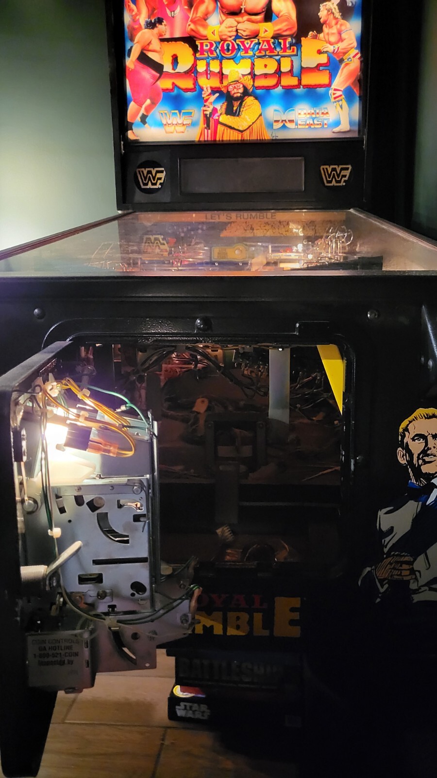 WWF / WWE ROYAL RUMBLE PINBALL MACHINE (NICE!) - DATA EAST