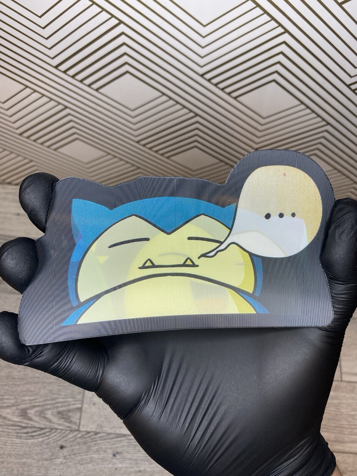 Pokemon Snorlax 3D Lenticular Motion Moving Sticker Car Decal Peeker Nintendo