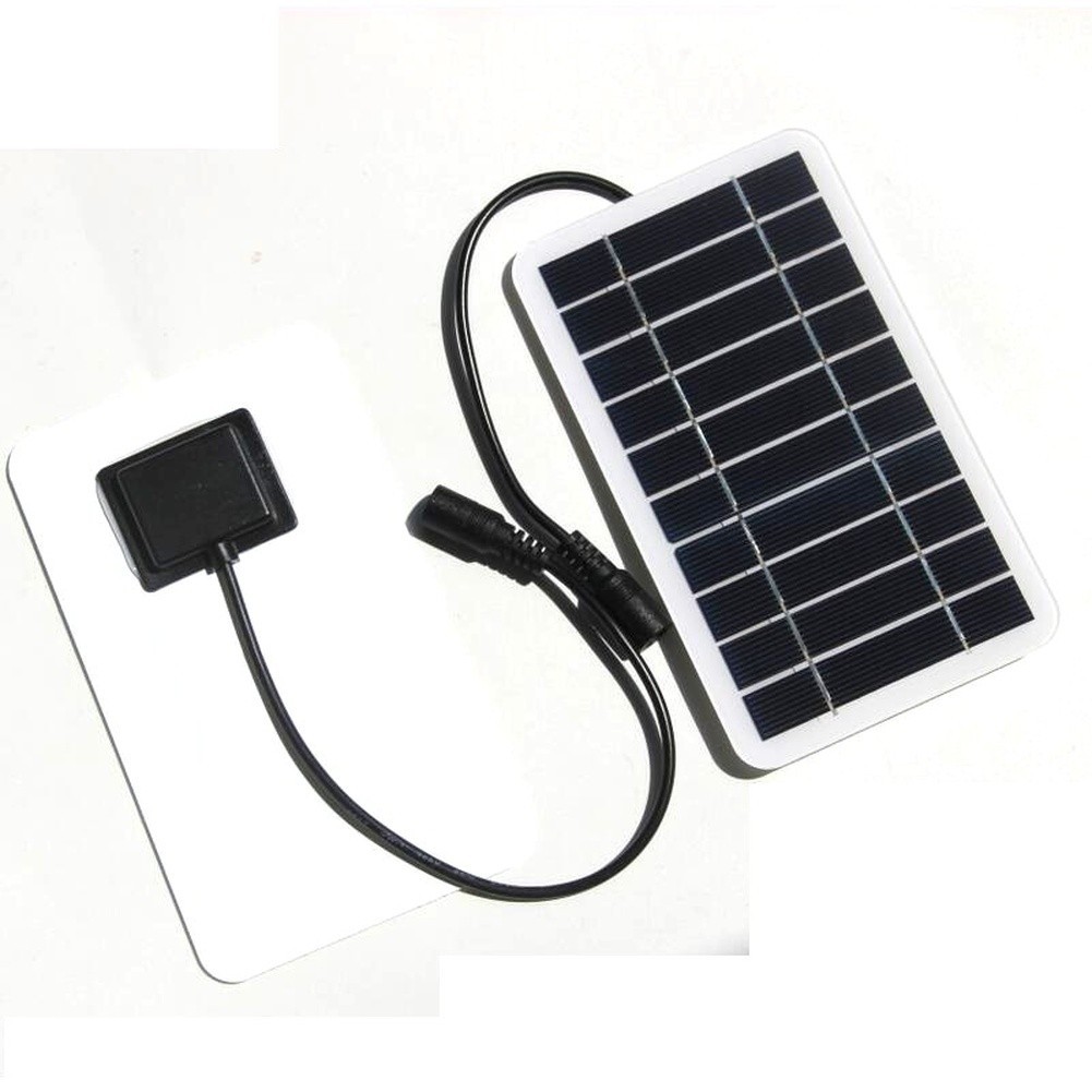 5V 2W Monocrystalline Solar Charger Panel DC5521 Connector for 3.7V Electronics