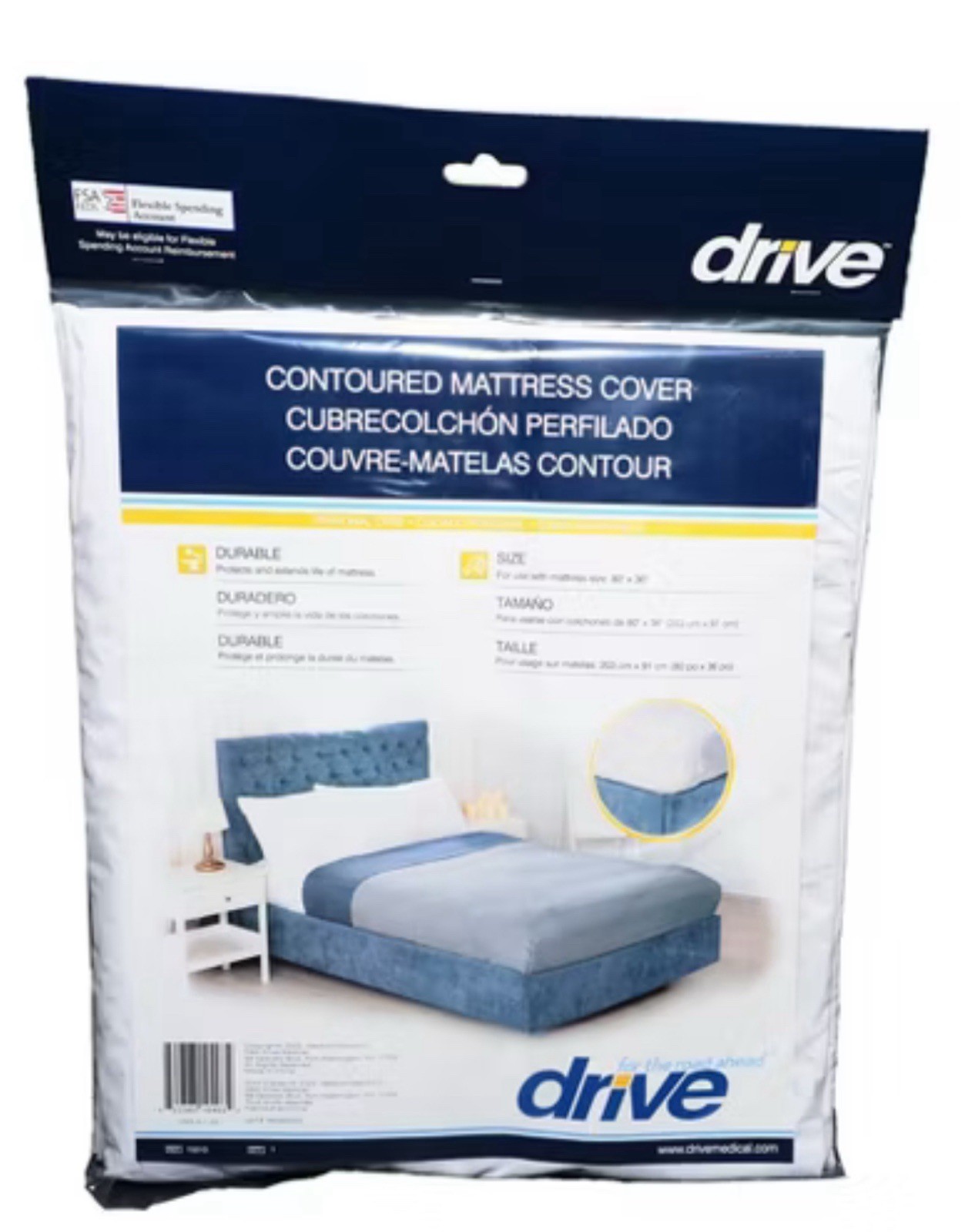(4 Pack) Drive Mattress Cover 36 x 80 x 6" Vinyl Twin Sized Mattresses 15010 New