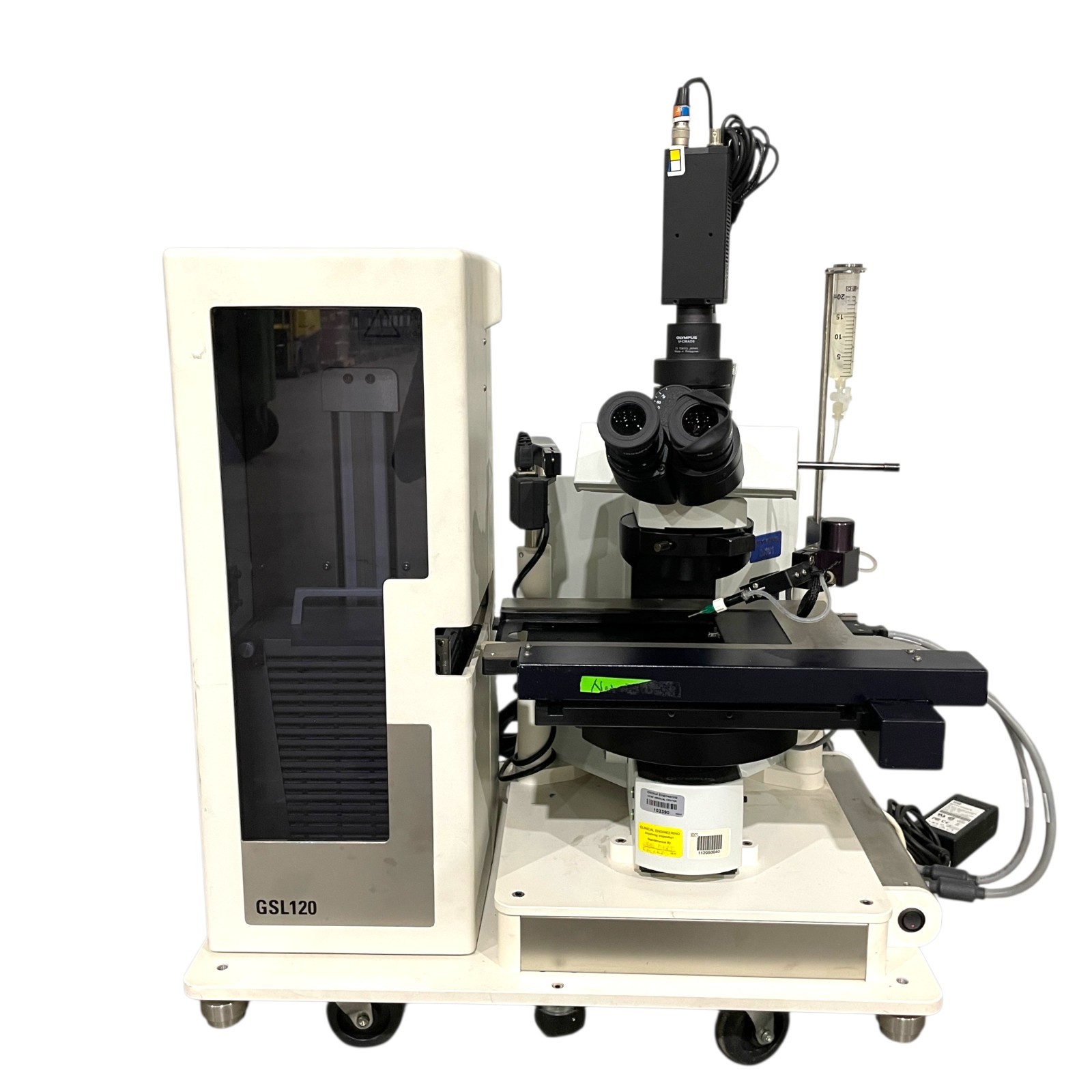 Olympus BX61TRF Motorized Microscope System w/ Leica GSL-10 Stacker & BX-UCB