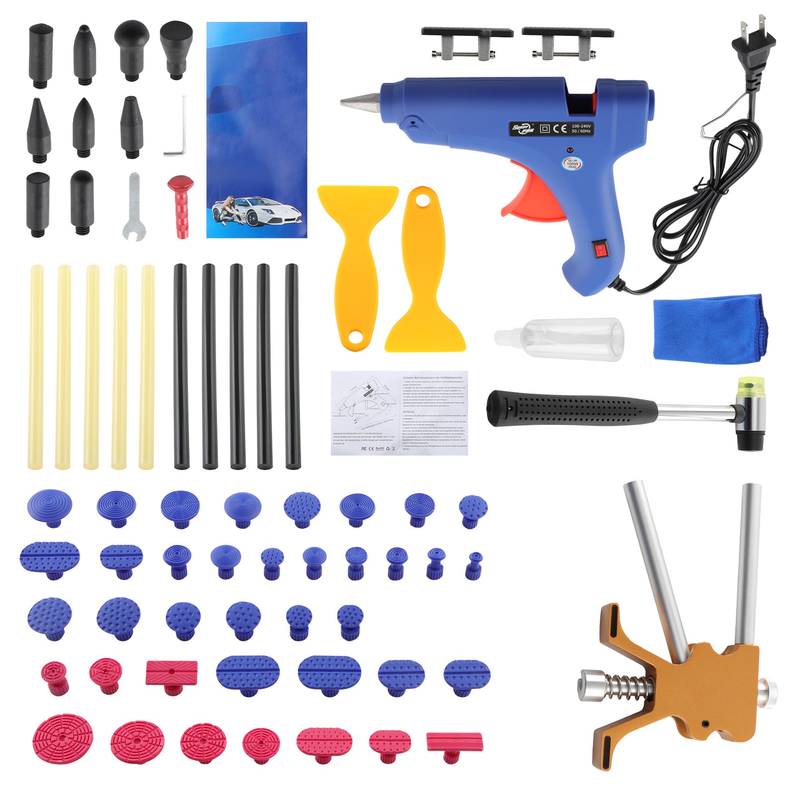 Auto Body Dent Removal Hammer Kit for Automobile Body Motorcycle  universal