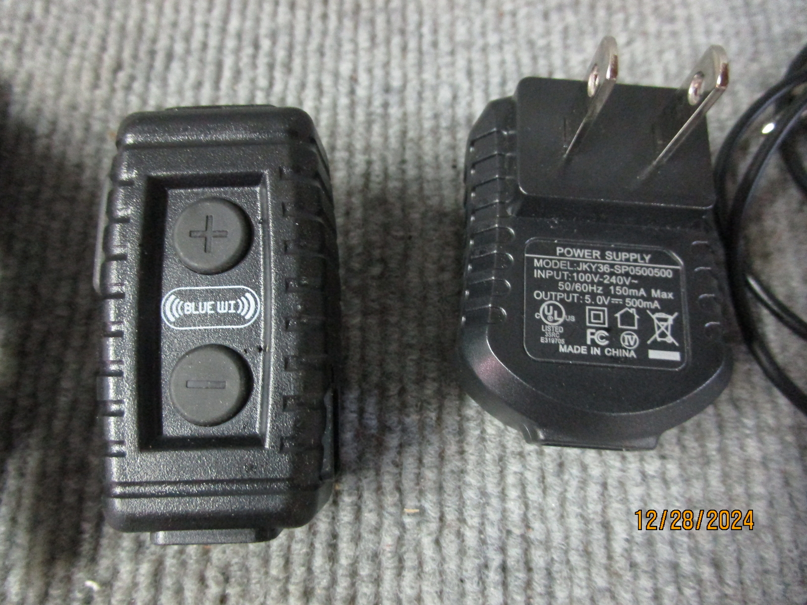Blue-WI Nighthawk Tactical Bluetooth Mic Needs Battery