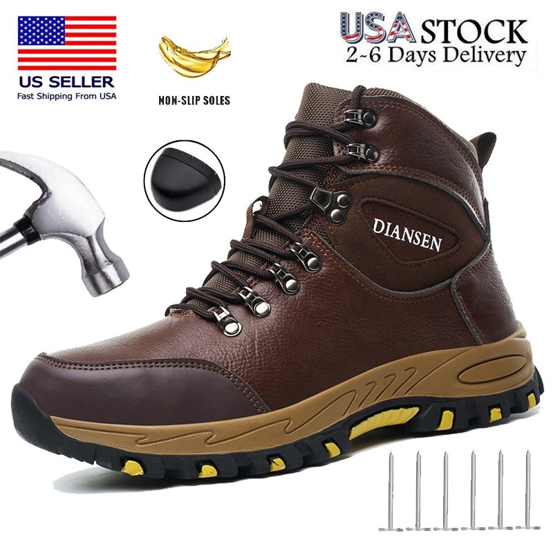 Indestructible Mens Work Boots Steel Toe Safety Shoes Waterproof Non Slip Boots