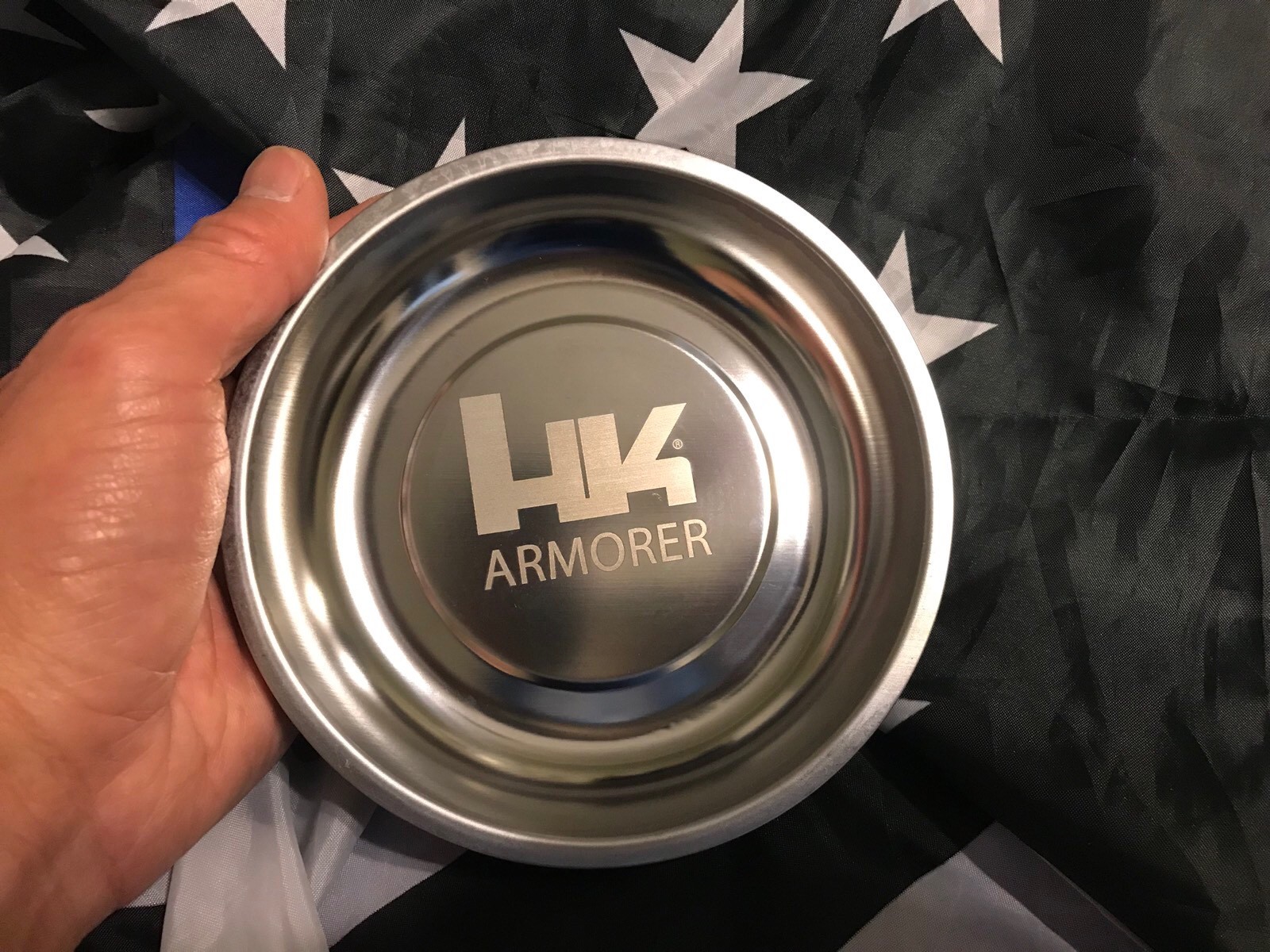 Heckler Koch HK ARMORER Magnetic Pistol Gun Parts Bowl Dish Laser Engraved Logo