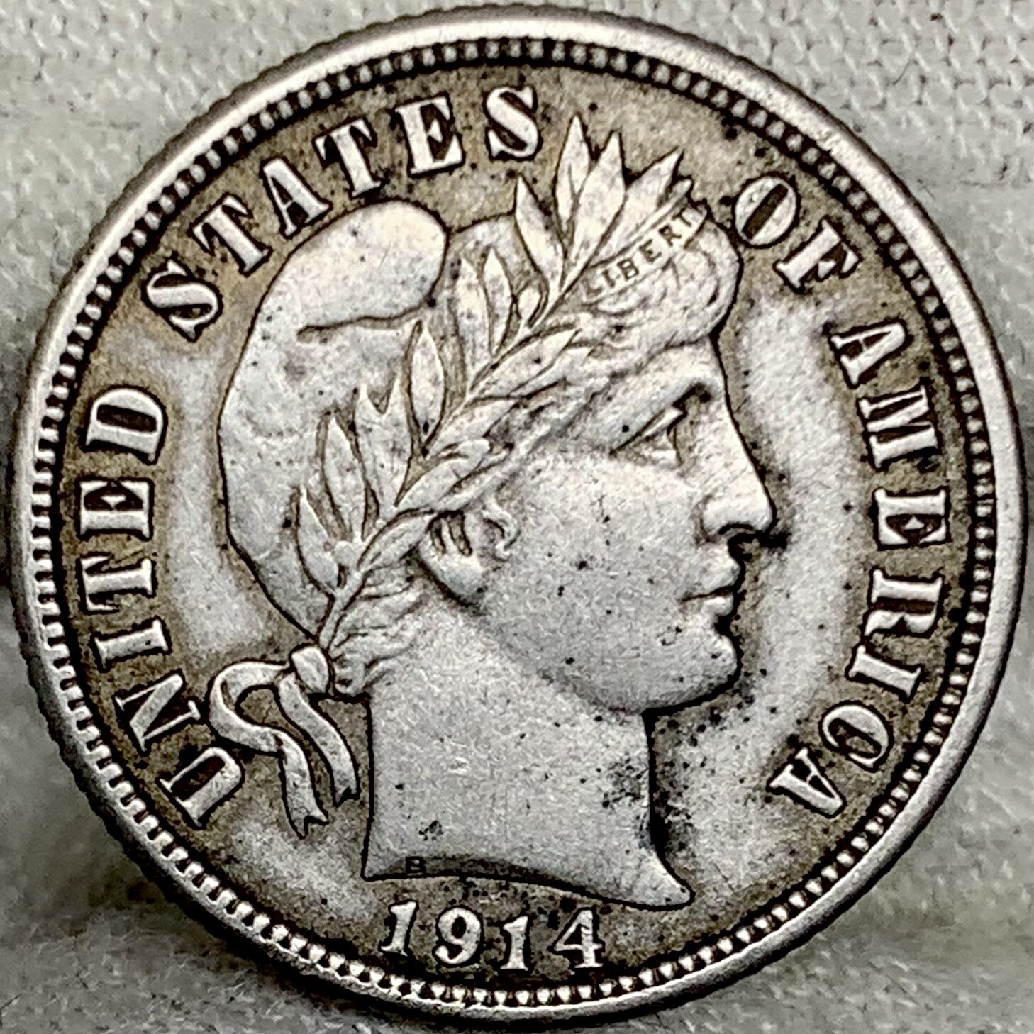 1914 10C Barber Dime ||| Problem Free, Nice Looking Coins