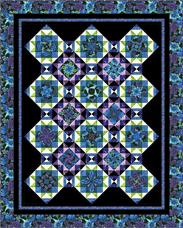 New Pieced Quilt Pattern SPLENDOR  73" x 73" and 90" x 90"