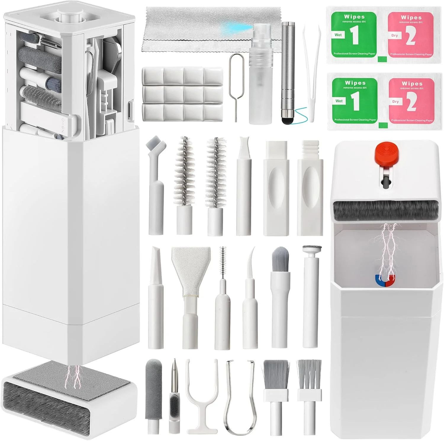 Upgraded 47PCS Phone Cleaning Kit, AirPod & iPhone Cleaner, Electronics Cleaning