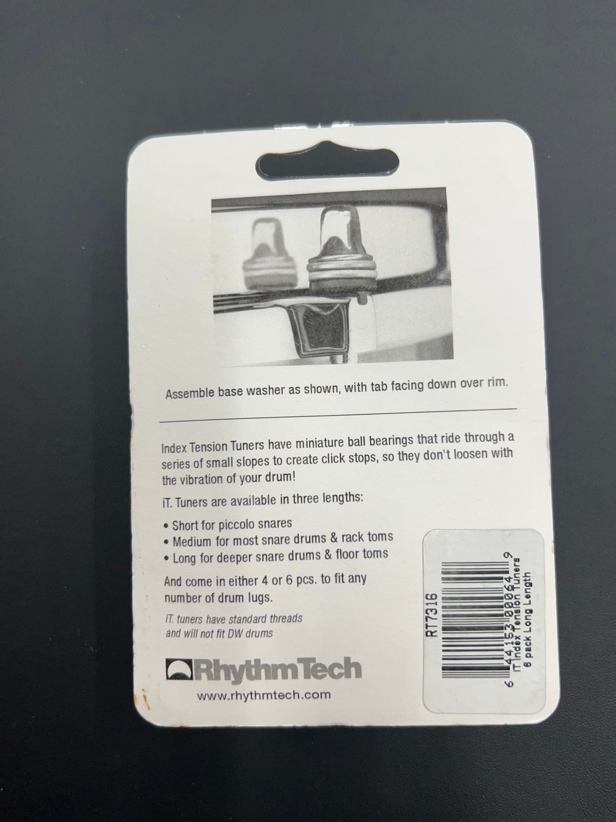 Rythm Tech RT7316 Tension Tuning Rods 6 pack