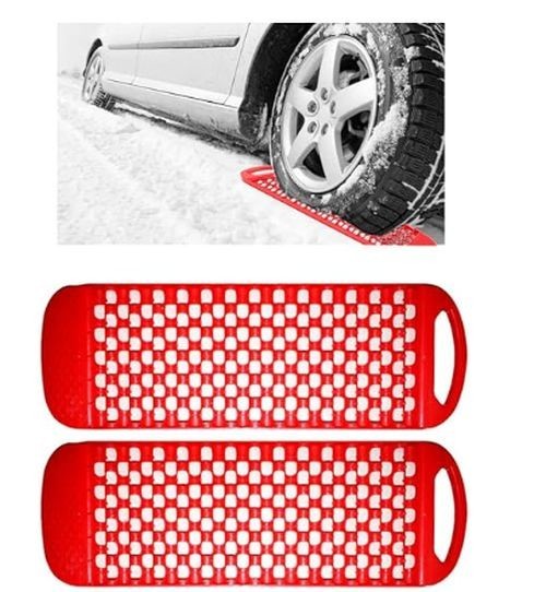 Auto Safety Emergency Car Recovery Tracks, Anti-Spin Board - 2Pcs