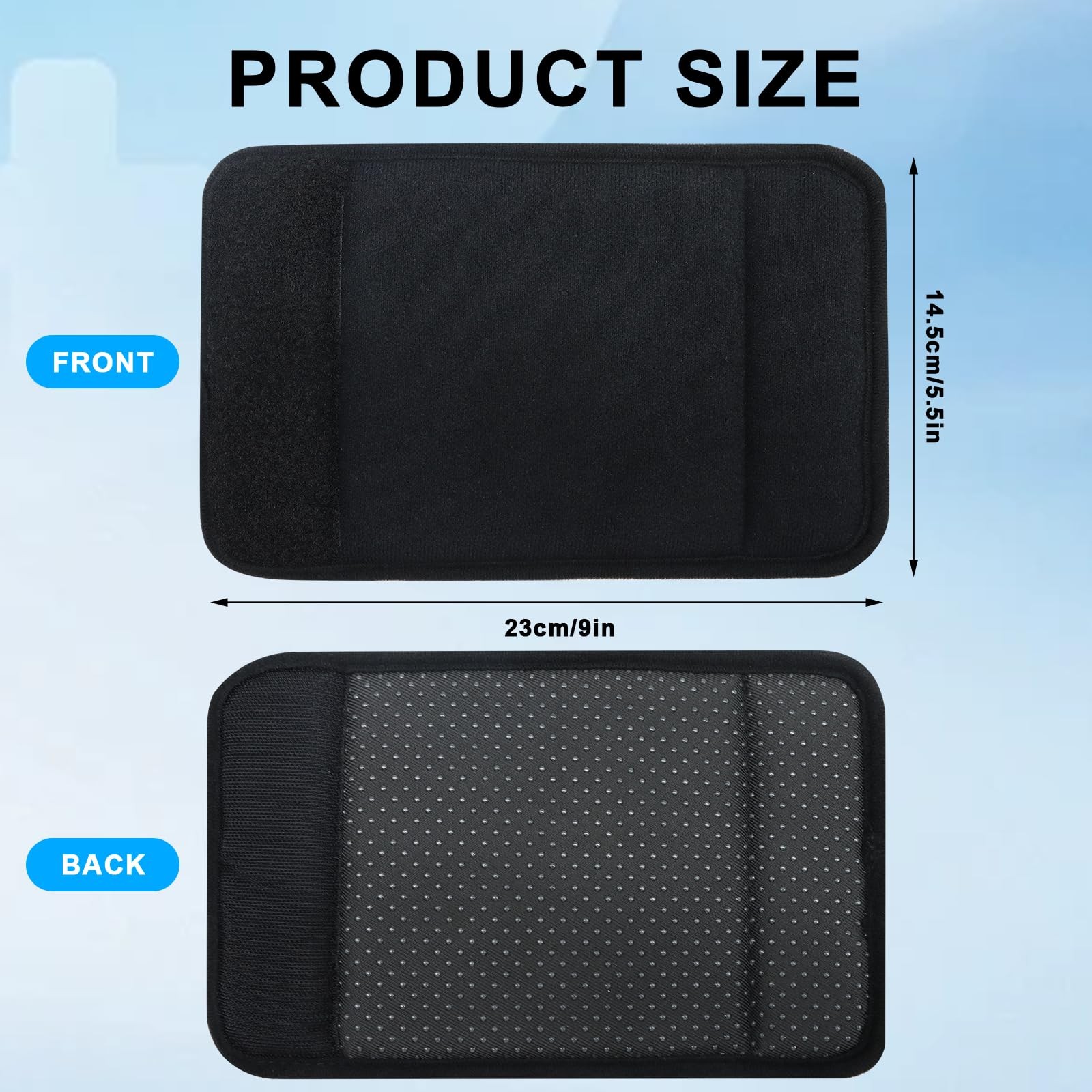 2 Pack Walker Handle Cushions - Grip Covers Pads - Padded Hand Black