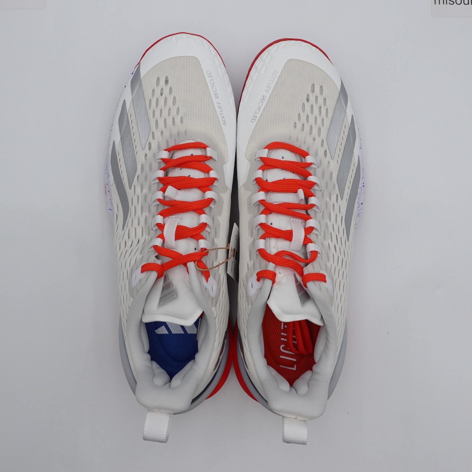 adidas Men's Adizero Cybersonic Tennis Shoes IG9513 Red/White/Blue
