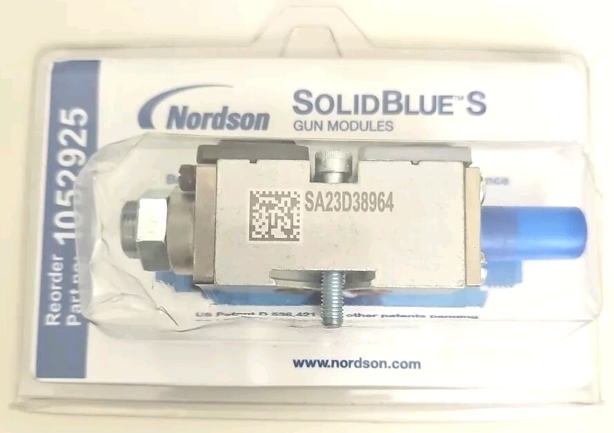 Nordson 1052925 SolidBlue S Hot Melt Gun Module, New! With Free 322014 Nozzle
