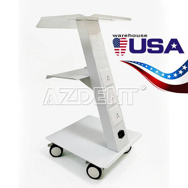 Dental Medical Trolley Cart Mobile Steel Cart Trolley Equipment Double Castors