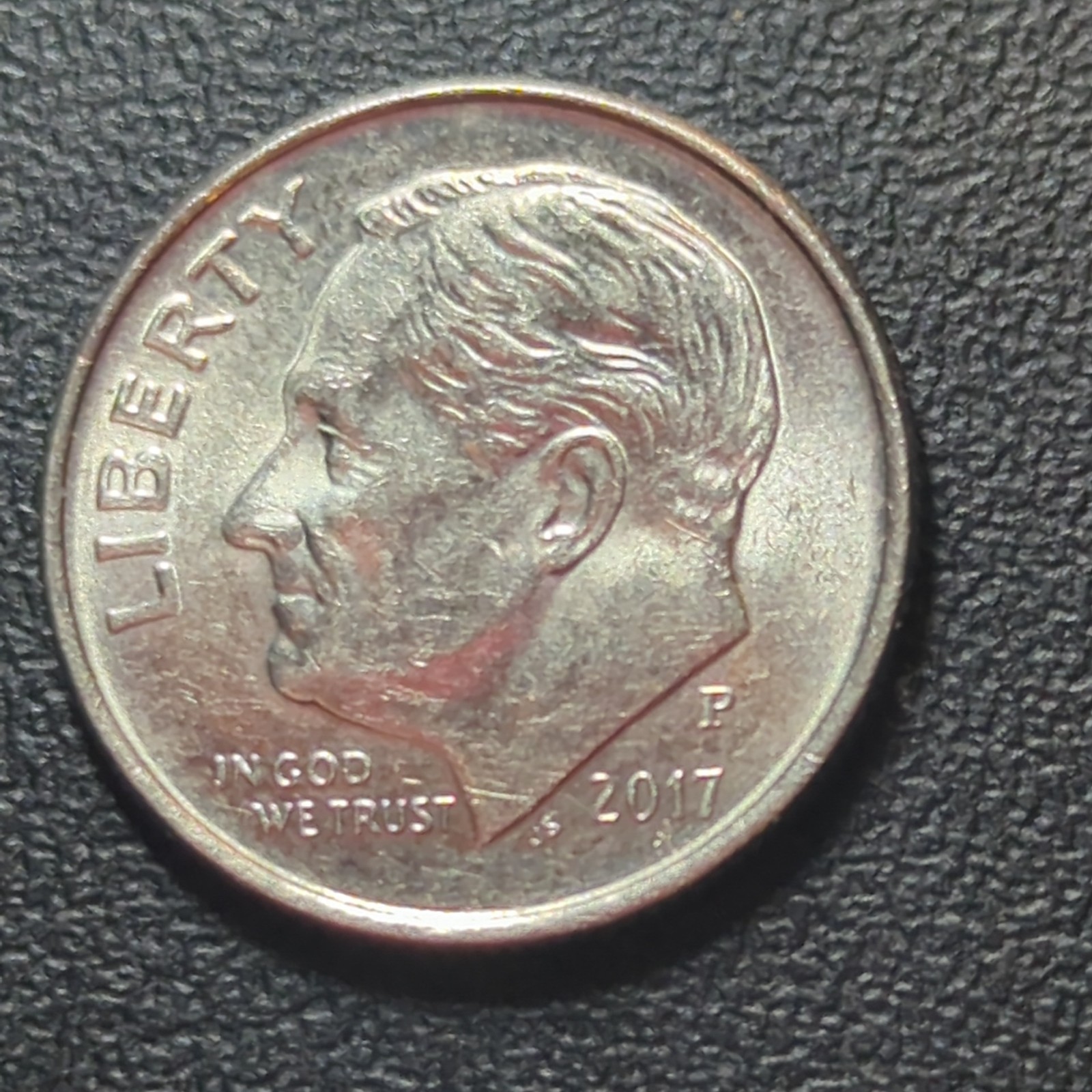 2017 Roosevelt Dime ..P …Multiple Error Coin .. !!