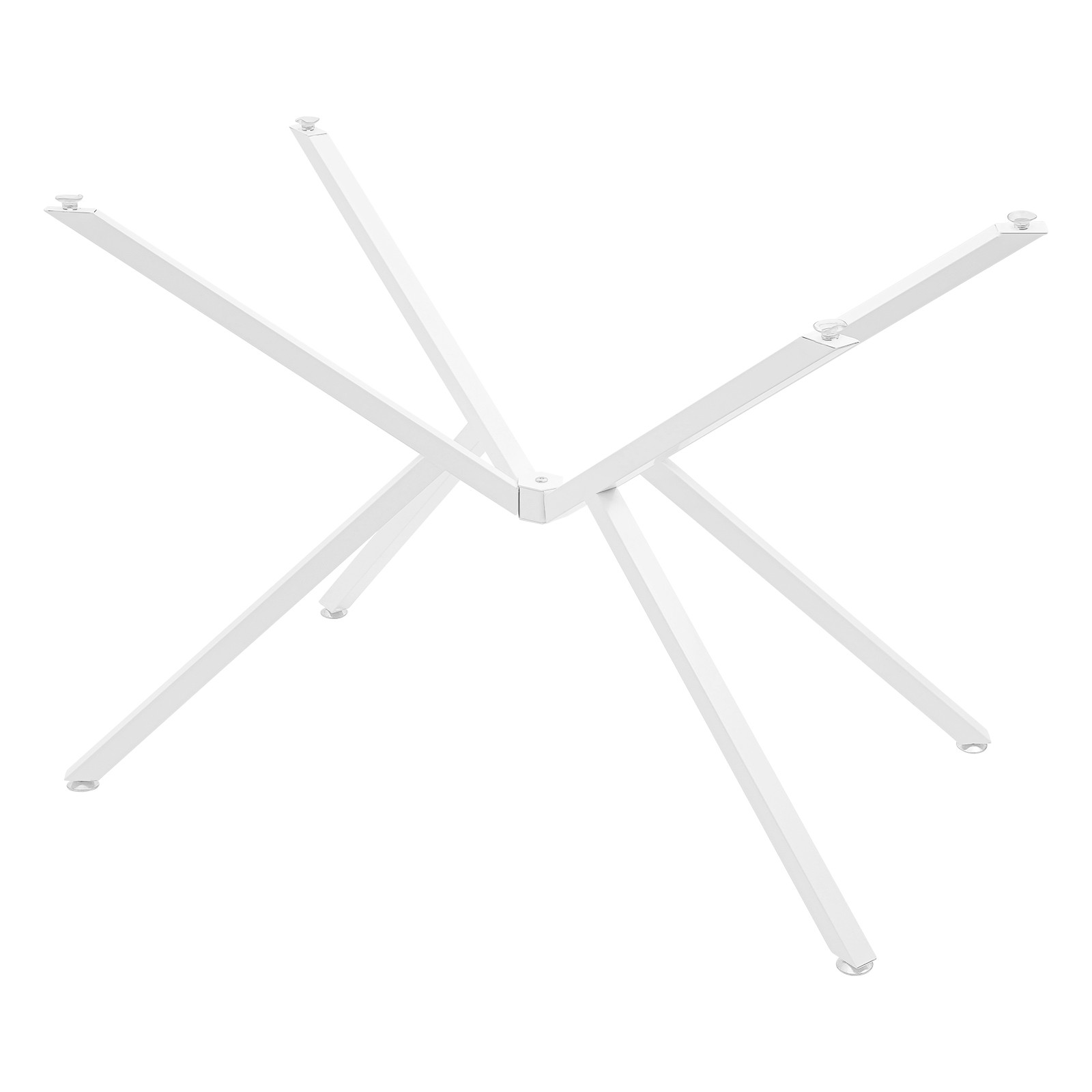 Modern Metal Table Legs - Adjustable Crossed-Leg Design for Furniture