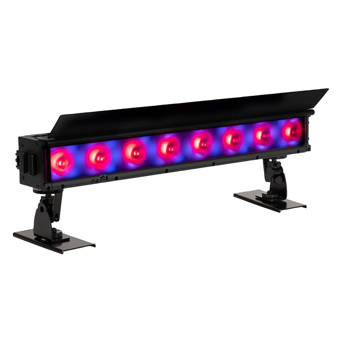ADJ ElectraPix Bar 8 IP65 RGBAL+UV LED Powered Wireless DMX Linear Light Fixt...