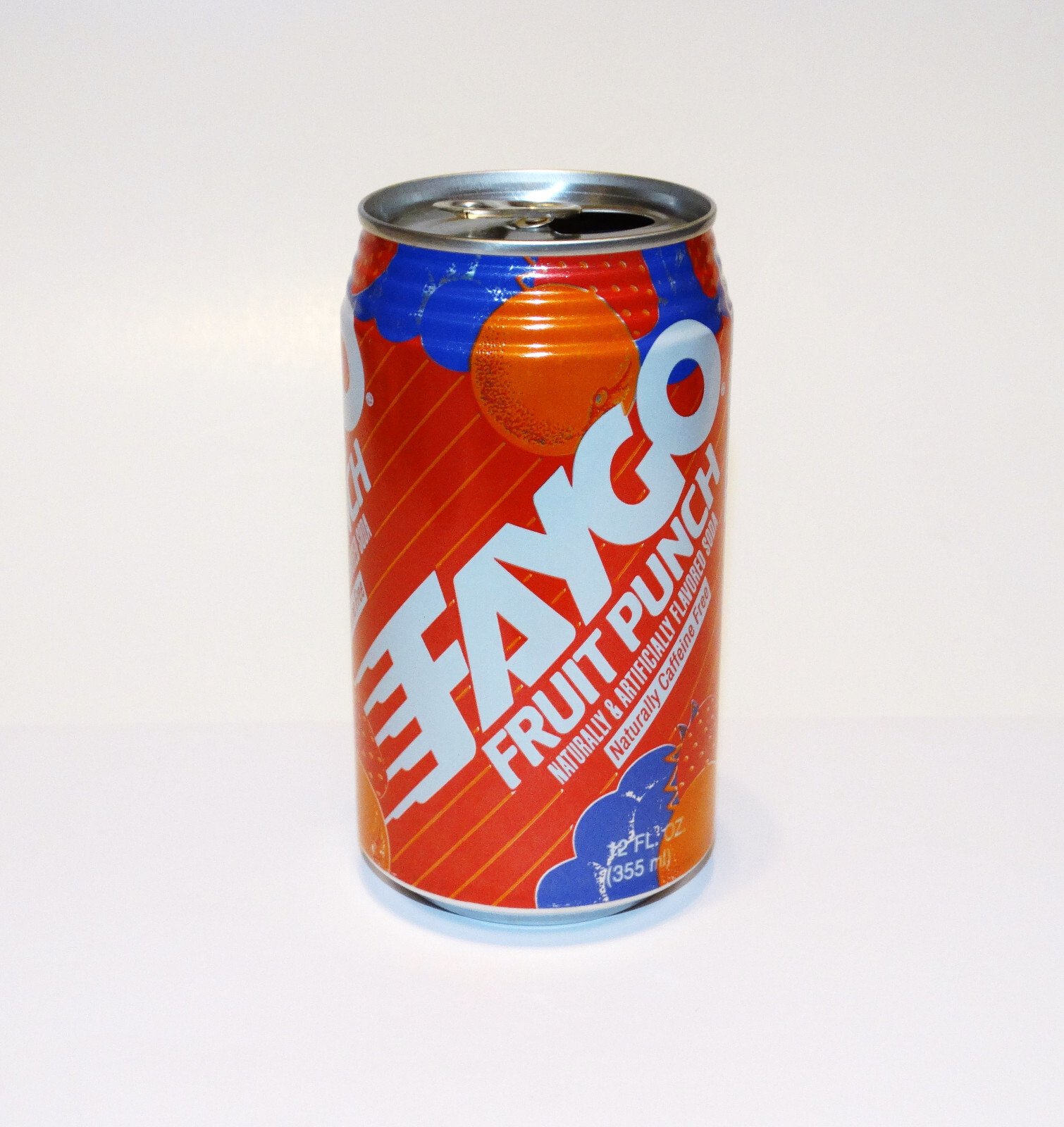 Faygo Fruit Punch Soda Can c1990s Vintage 90s EMPTY
