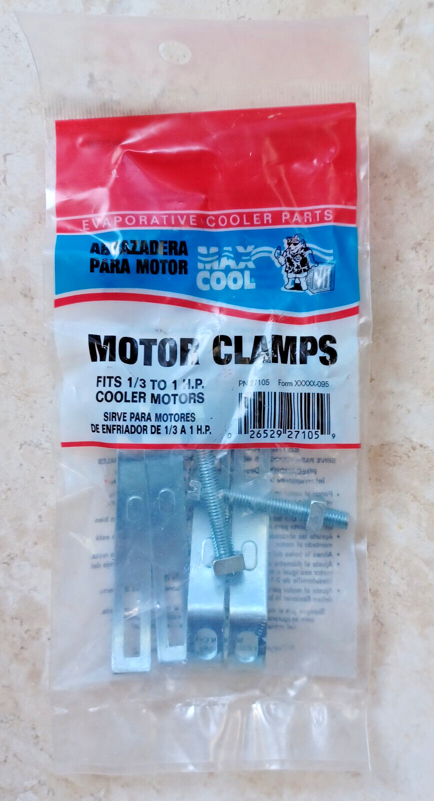 Motor Clamps for Evaporative Cooler/Swamp Coolers - New/Sealed