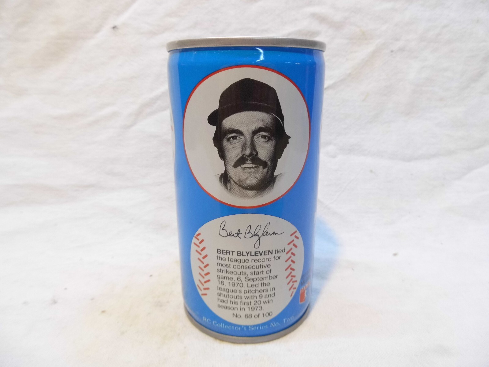 ROYAL CROWN RC COLA BASEBALL C/S SODA CAN~DUSTY BAKER #67/100