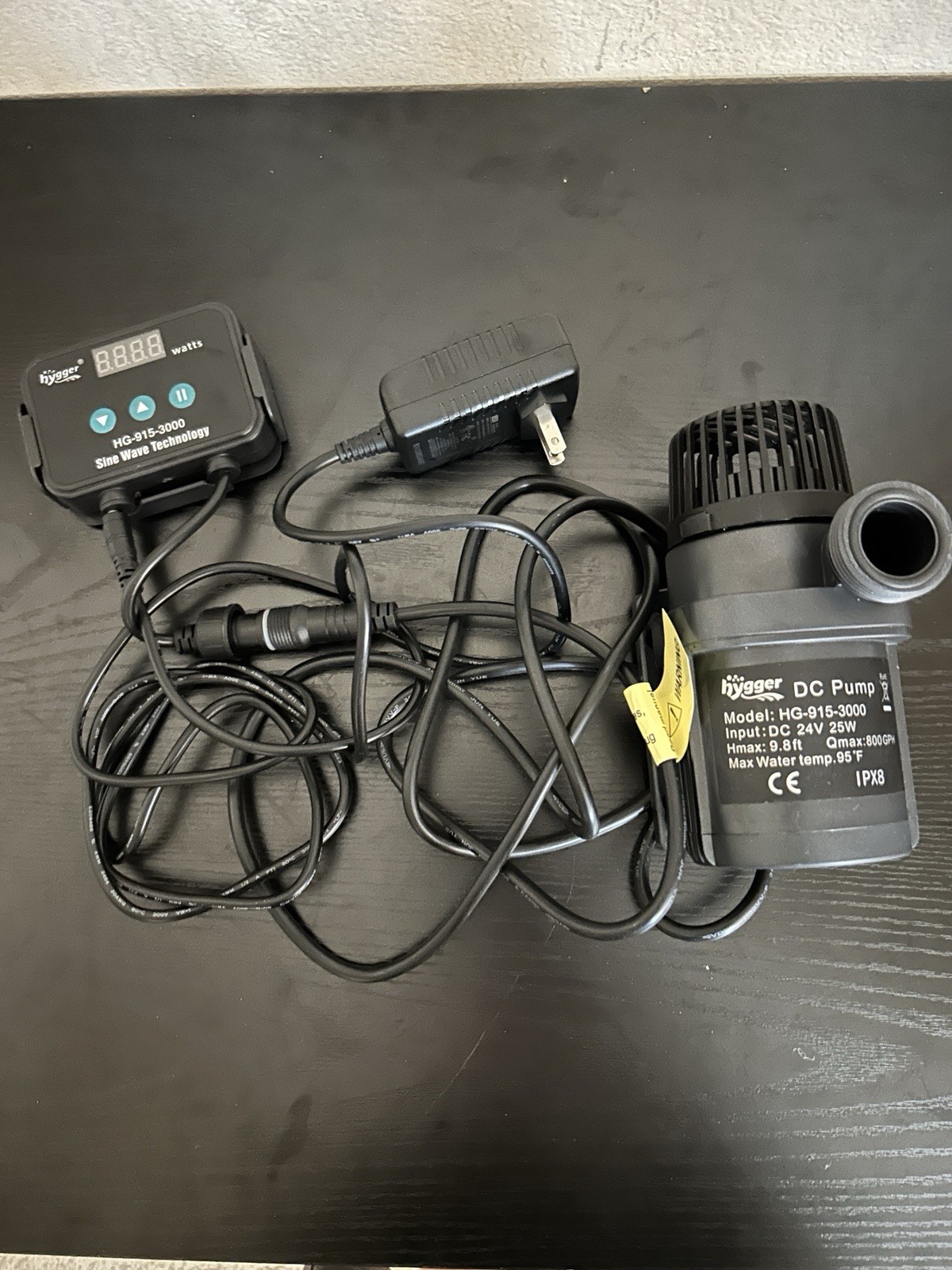 Hygger 2650GPH Quiet Submersible and External 24V Water Pump MISSING ADAPTERS