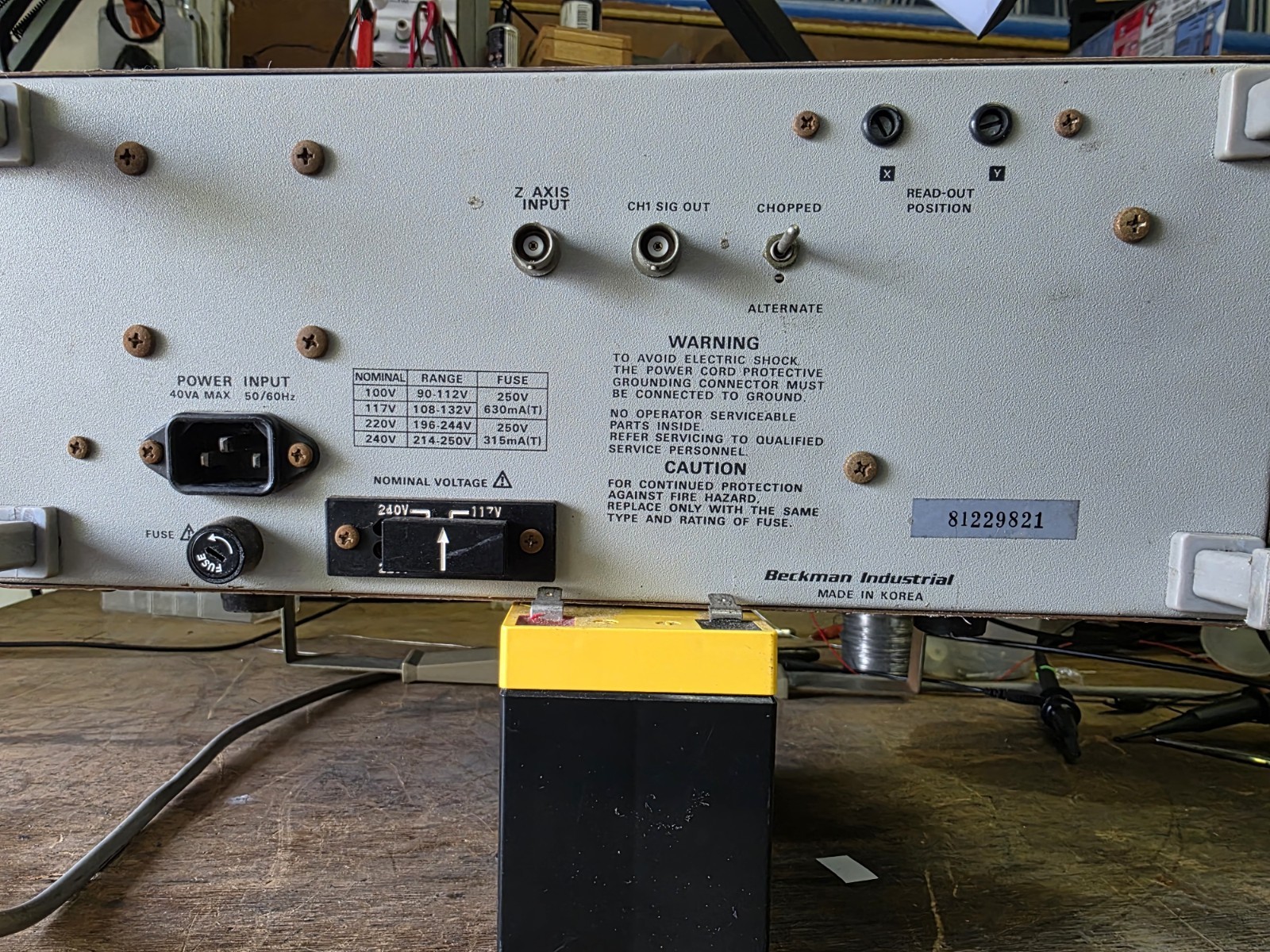 Beckman 9202 Delayed Sweep Oscilloscope.