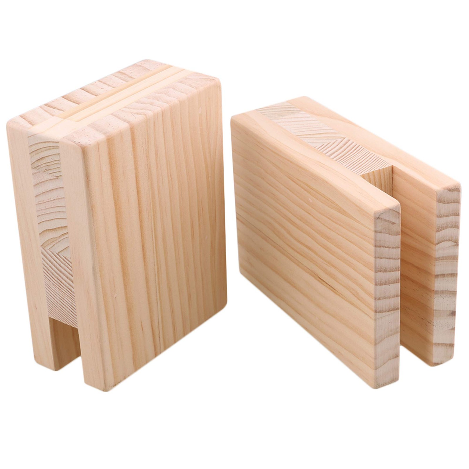 4 PCS Heavy Duty Wood Bed Furniture Risers 10cm x 10cm x 2cm Sofa Table Lift