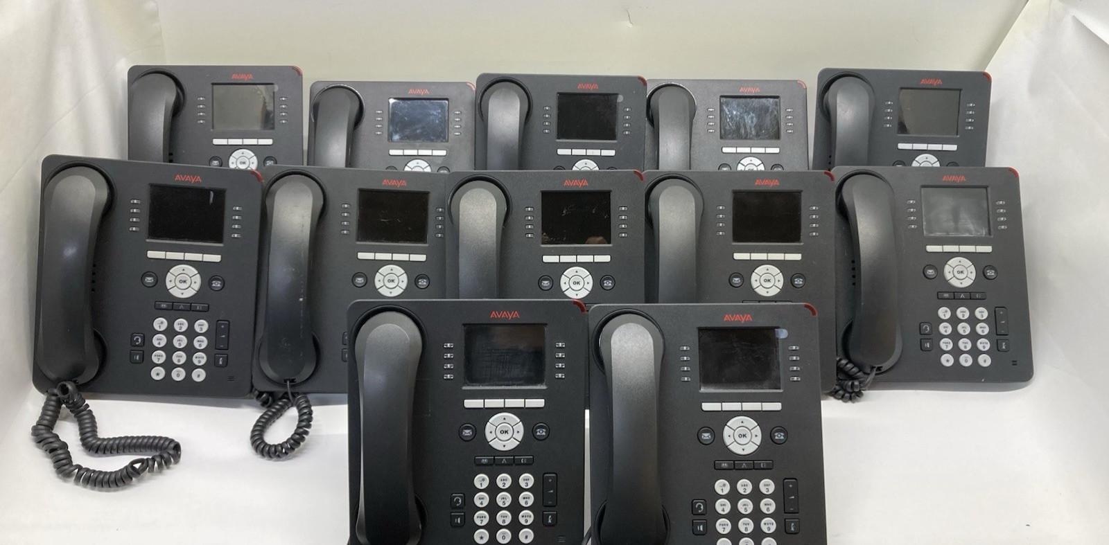 Lot of 12 Avaya 9611G IP Business Office Phone - Tested - Free Shipping