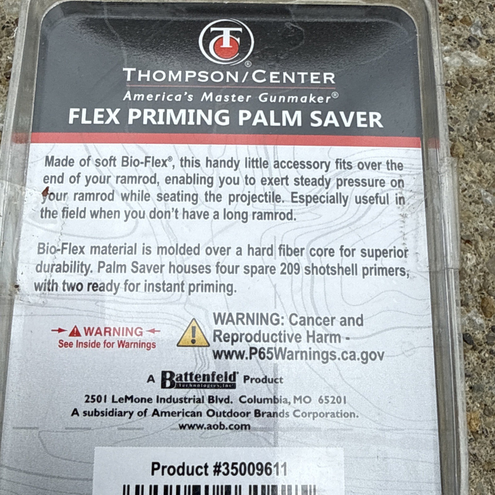 Thompson Center Flex 209 Priming Palm Saver Ramrod Tool for Muzzleloader NOS