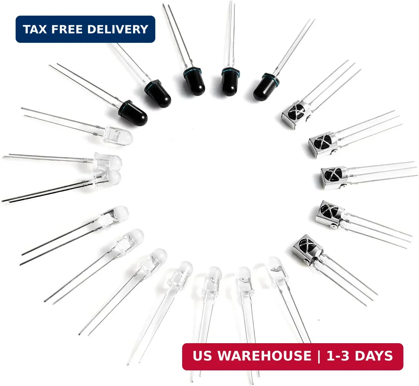 20PCS 940nm IR LED Emitter Receiver Kit 5mm VS1838B for Arduino Raspberry