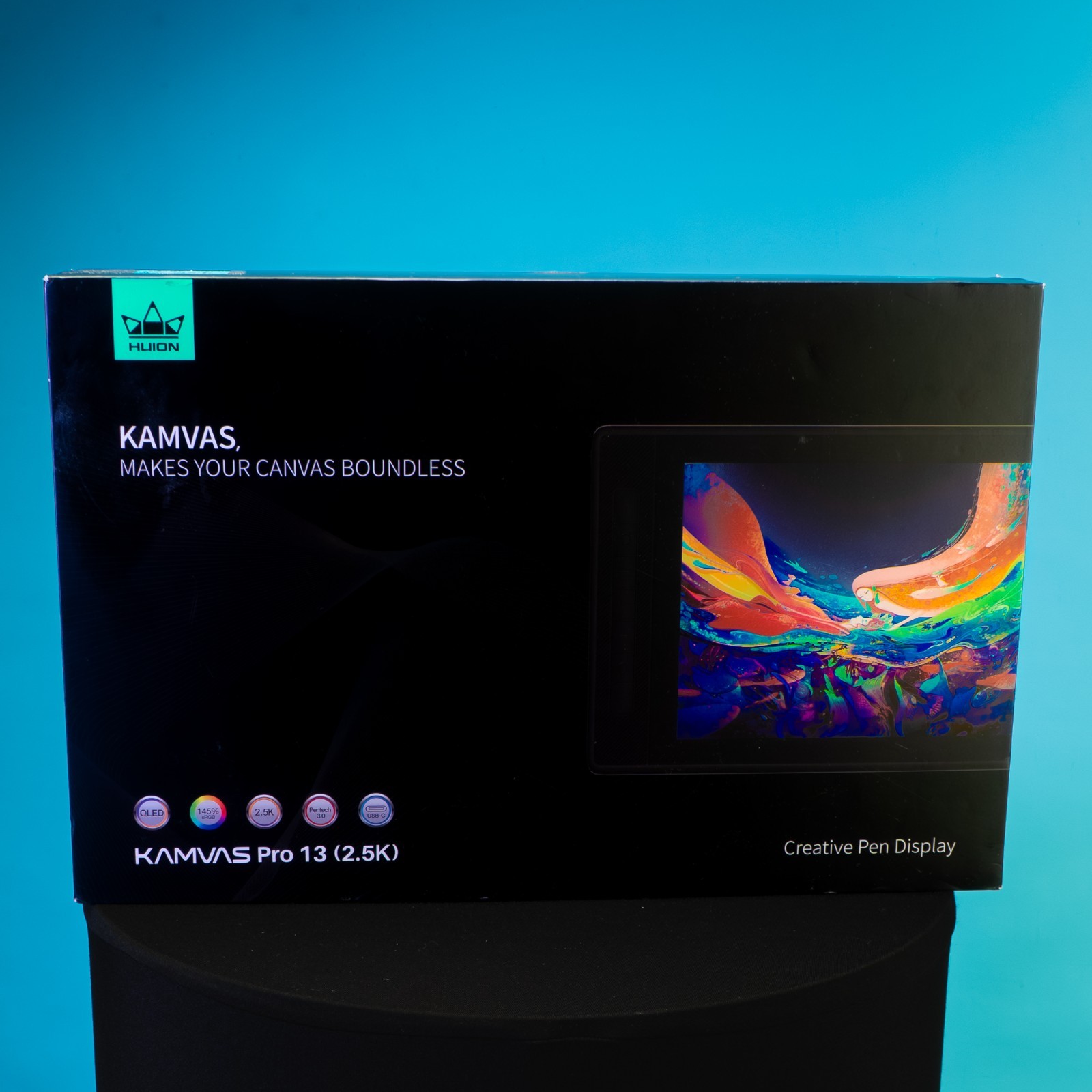 Huion Kamvas Pro 13 2.5K Drawing Tablet Display QHD Pen Tech 3.0 Lovely Open Box