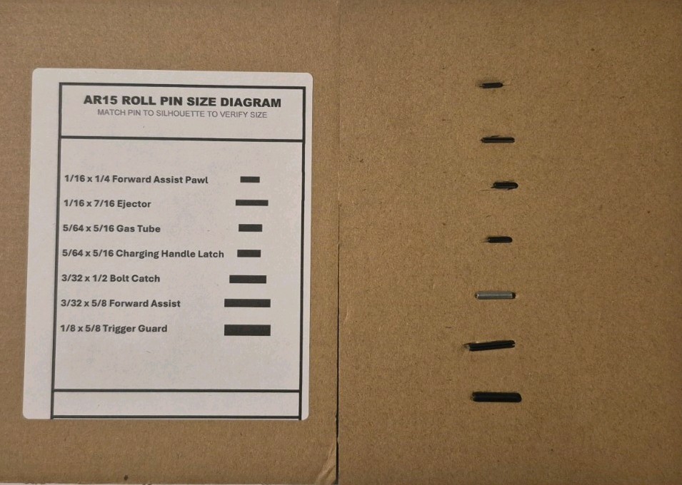 Rifle Complete Roll Pin / Spring Pin Set (Slotted)