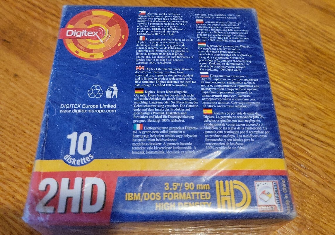 Digitex 2HD 3.5 inch Floppy Discs - 10 Pack