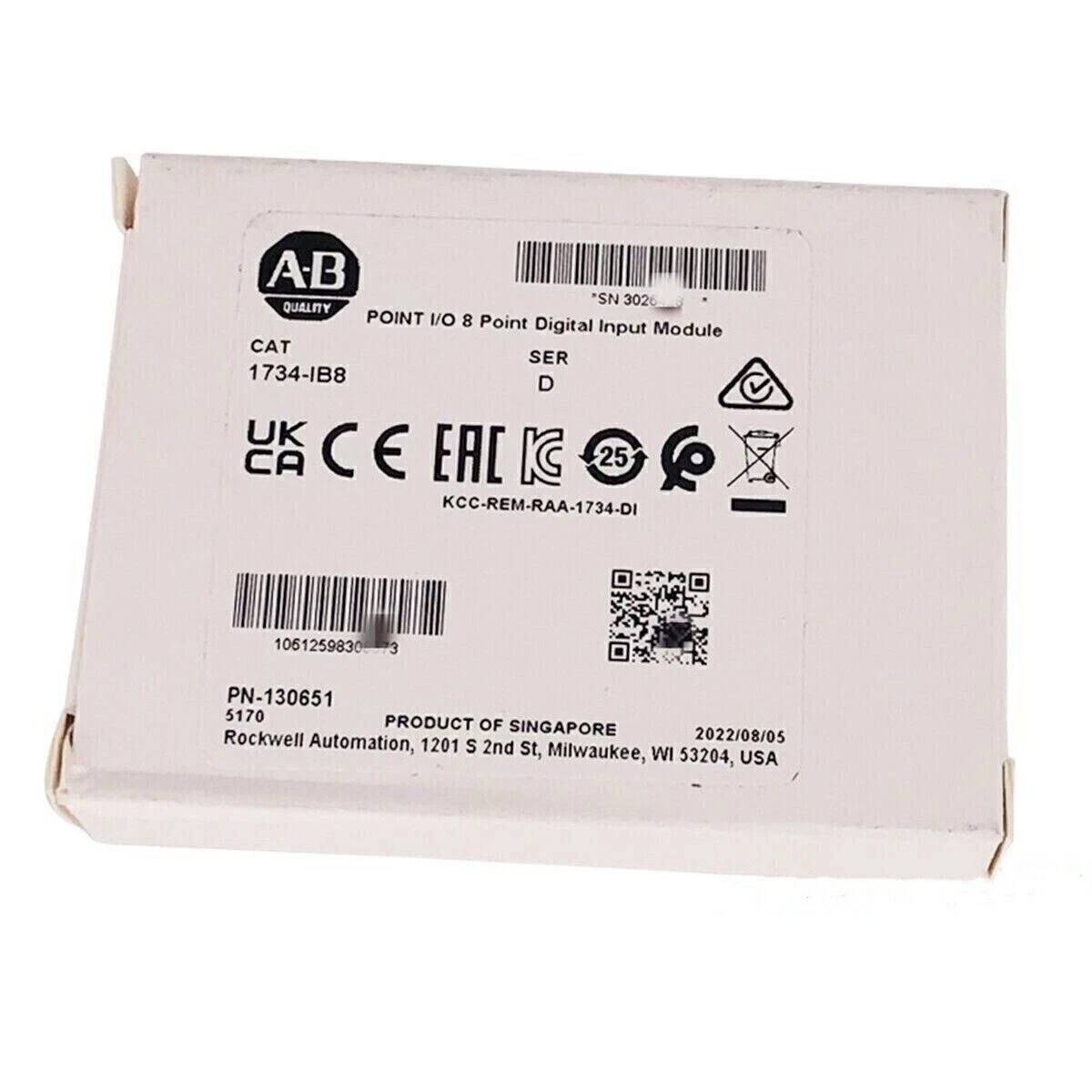 NEW AB 1734-IB8/D POINT I/O 8 Point Digital Input Module 1734IB8 PLC 1PC US