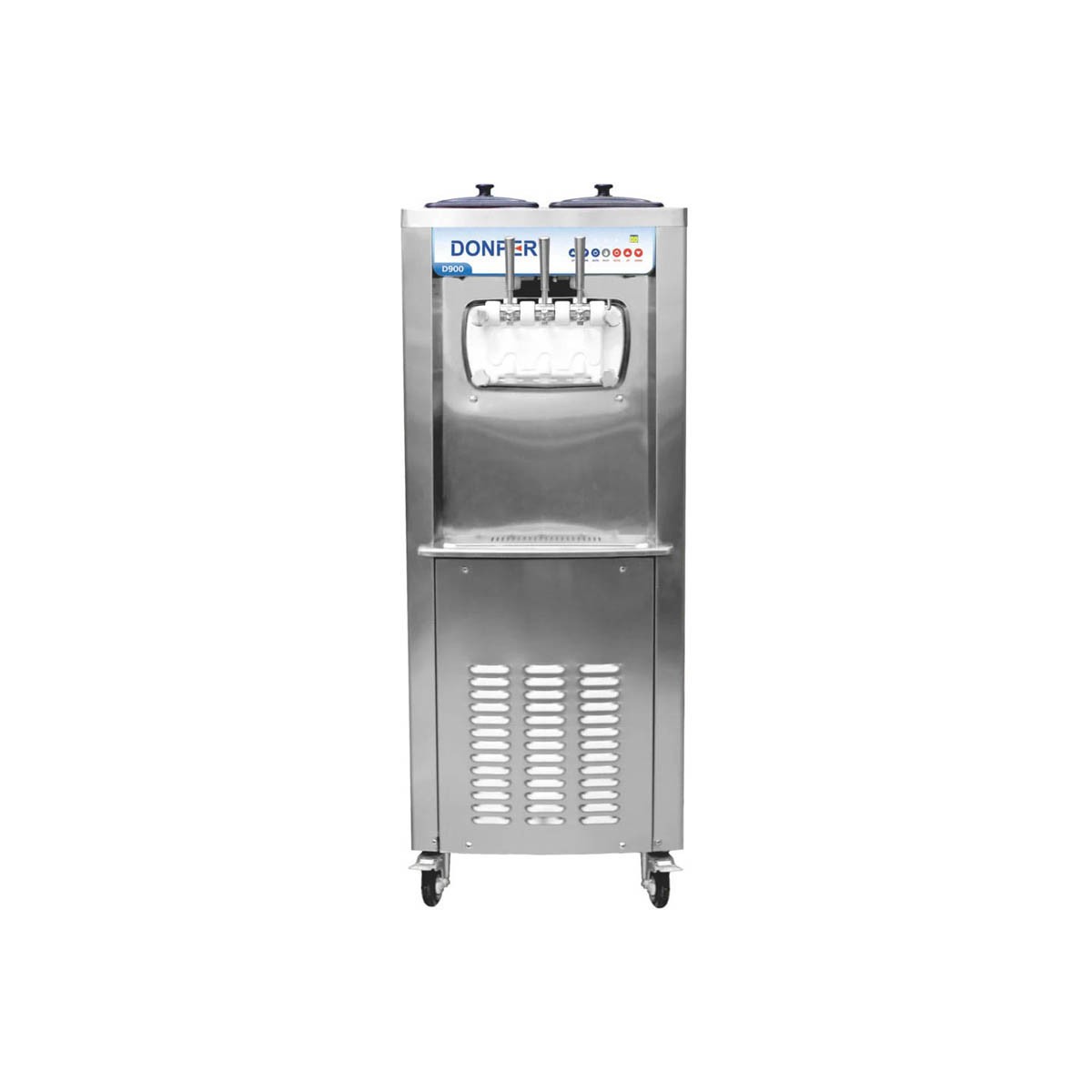 Donper USA D900H Floor Model Two Flavor High Volume Soft Serve Machine, (2) 9...
