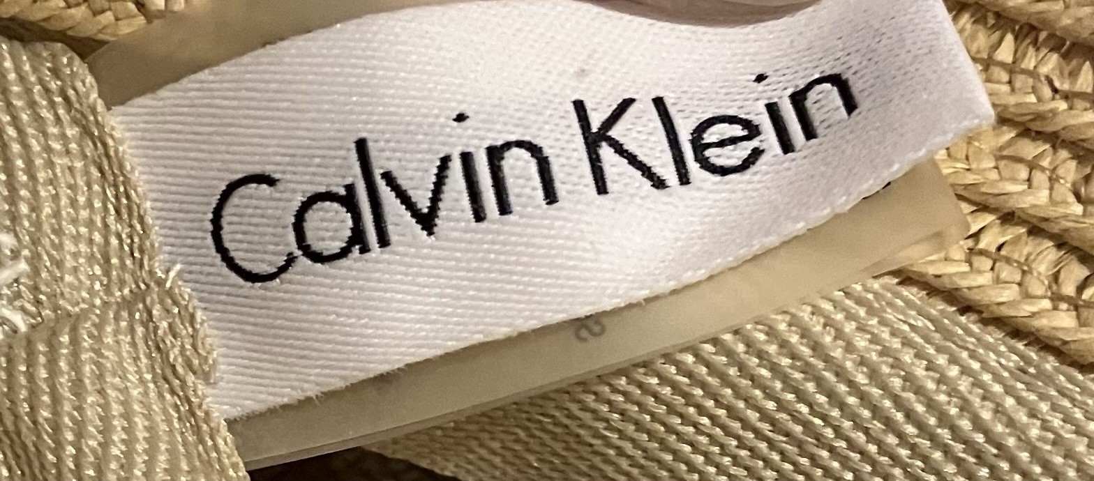 Calvin Klein Beige Woven Hat