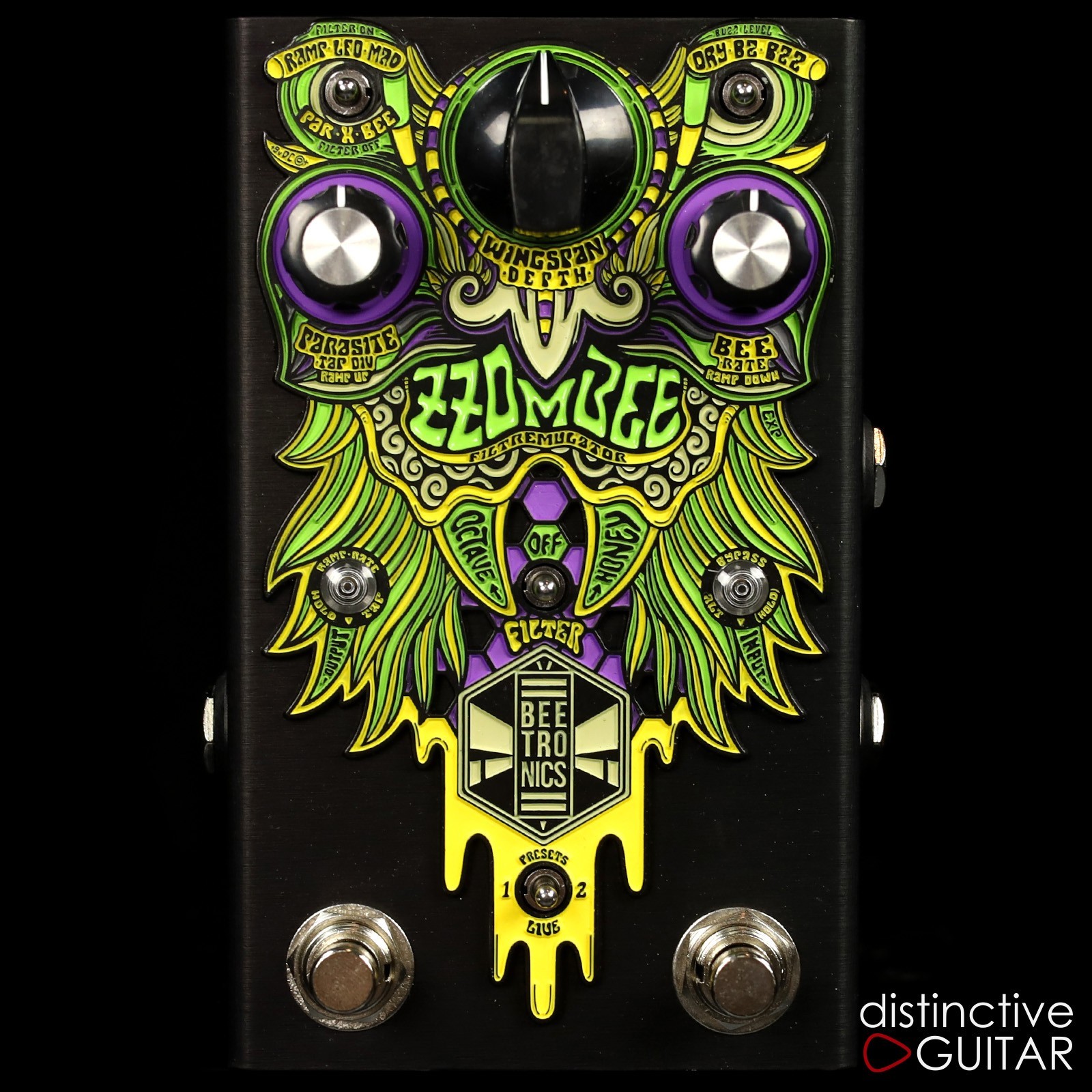 BRAND NEW BEETRONICS ZZOMBEE FILTREMULATOR FUZZ / FILTER / TREMOLO GUITAR PEDAL